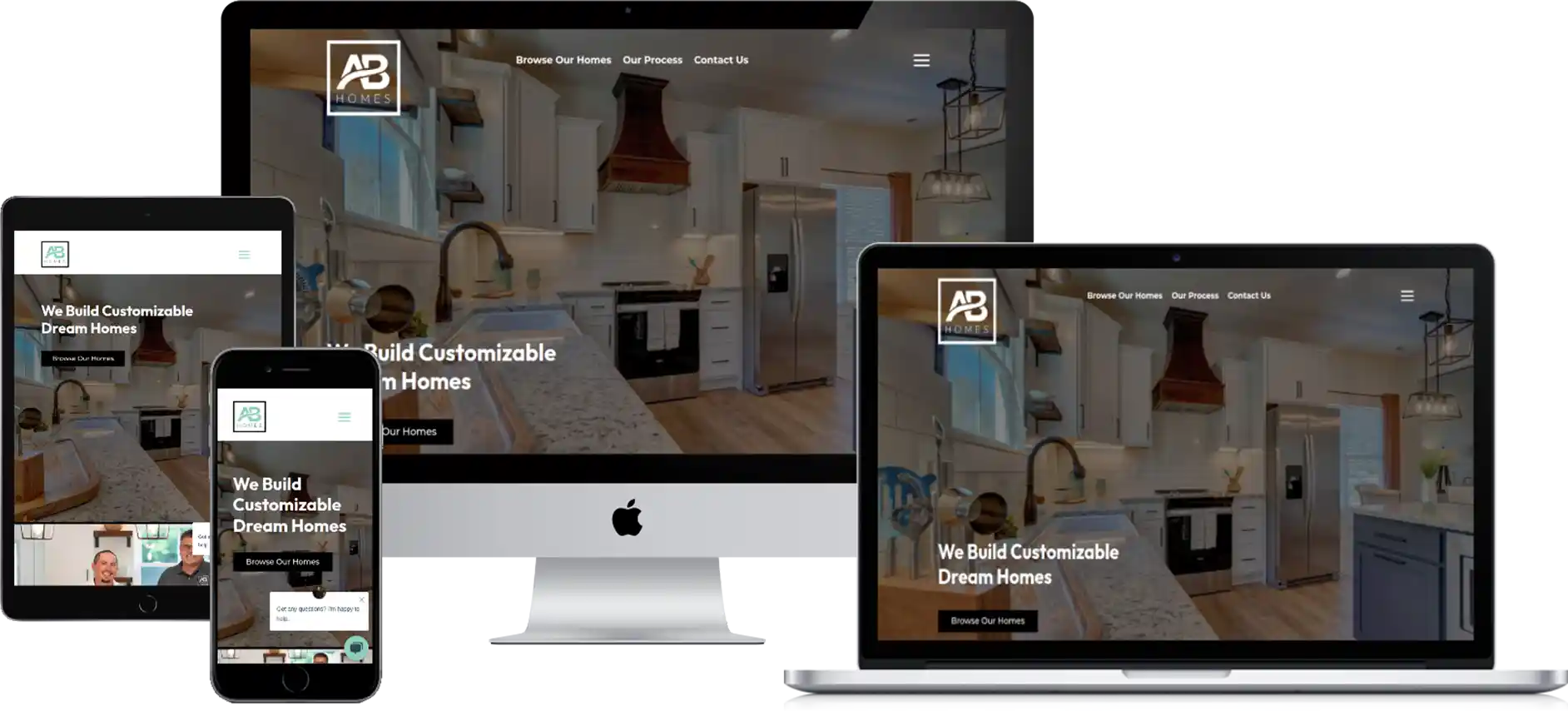home builder website development and design