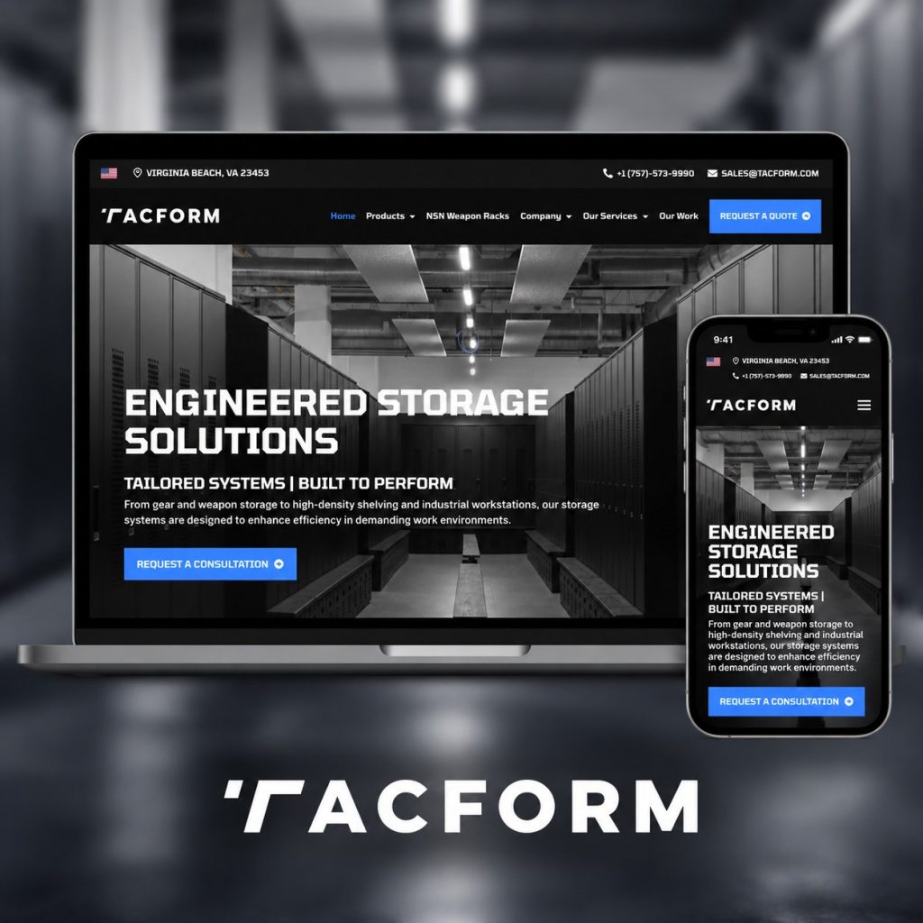 Custom Website and Digital Marketing Strategy for a Military and Law Enforcement Storage Solutions Provider